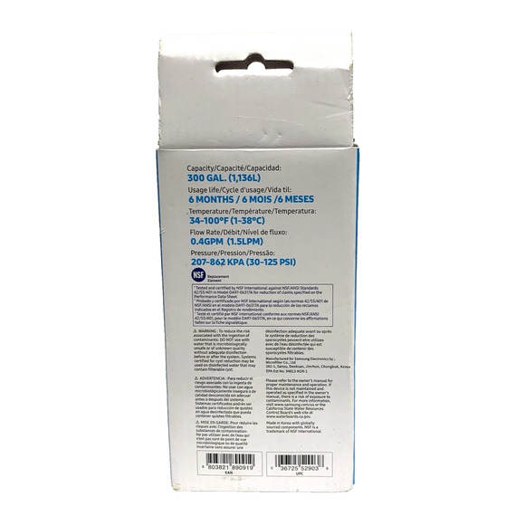 Genuine Samsung DA29-00003G Refrigerator Ice & Water Filter OEM HAFIN2/EXP New - Picture 4 of 8